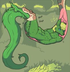 disney furry green_hair happy_trance hypnofood kaa kaa_eyes male_only malesub original snake the_jungle_book vore x-ray