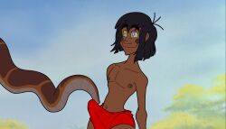  black_hair disney happy_trance hungrykaa kaa male_only malesub mowgli snake the_jungle_book yaoi 