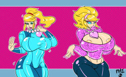  alternate_costume ass ass_expansion before_and_after bimbofication bimbophi blonde_hair blue_eyes bodysuit breast_expansion breasts cleavage cleavage_cutout crop_top curvy erect_nipples_under_clothes eyeshadow femsub green_eyes hair_band hair_growth huge_breasts hypnotic_accessory large_ass large_breasts large_hips large_lips lip_expansion lipstick metroid_(series) nail_polish necklace nintendo nipples pink_lipstick ponytail samus_aran signature simple_background solo standing stepfordization transformation 