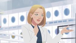 animated blonde_hair bondage carmen_sandiego expressionless femsub hypnotized_walking ivy_(carmen_sandiego) jeanine_dennam lab_coat music short_hair sound trigger video voice_acted zack_(carmen_sandiego)