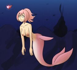 breasts femsub juna_crawford mermaid mythkaz pink_hair tagme the_legend_of_heroes the_legend_of_heroes_trails_of_cold_steel topless