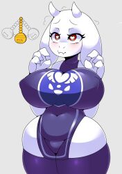  absurdres blush breasts dazed dongitos-too femsub furry goat_girl heart heart_eyes large_breasts milf pendulum pocket_watch symbol_in_eyes thick_thighs thighhighs toriel_dreemurr undertale 