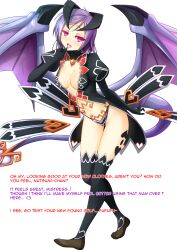 breasts corruption female_only femdom femsub glowing glowing_eyes lilim_(mamono_girl_lover) looking_at_viewer monster_girl_encyclopedia natsumi_murakami negima!_magister_negi_magi open_mouth pov pov_sub short_hair solo text tongue tongue_out vahn_yourdoom