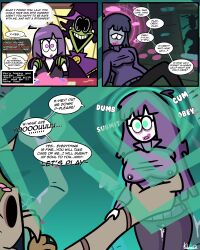  altered_common_sense altered_perception aspen_moor comic dialogue expressionless femsub hypnotic_accessory hypnotic_gas hypnotic_plant kilroylucy18 lactation lila_(sr_pelo) milf mushroom plant_girl purple_hair pussy_juice spooky_month text 