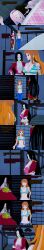  3d absurdres bikini_top black_hair blue_eyes boa_hancock brown_hair closed_eyes clothed cyanstargazer dialogue english_text female_only femdom femsub hina_(one_piece) jeans long_hair multiple_girls multiple_subs nami_(one_piece) night one_piece orange_eyes orange_hair pink_hair sleeping text 