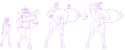  abs absurdres alternate_hairstyle armpit_hair armpits before_and_after bottomless breast_expansion breasts dog_tags female_only femsub hair_band high_heels homestuck huge_breasts hyper_breasts ms_paint_adventures muscle_girl navel nipples pasties prurientpie pussy rose_lalonde saluting shirt short_hair shorts simple_background sketch sneakers solo standing standing_at_attention torn_clothes transformation white_background 