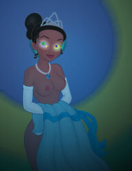 bottomless breasts dark_skin disney enigmawing femdom glowing glowing_eyes kaa_eyes looking_at_viewer manip nude pov pov_sub princess suppas_(manipper) the_princess_and_the_frog tiana topless