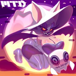 alternate_costume androgynous_dom ass aura bare_shoulders bat_girl bat_wings blush bodysuit boo_(sonic) boots breast_press breasts cleavage clothed costume evil_smile eye_color_change eyeshadow femsub floating furry ghost halloween hat large_breasts looking_at_viewer makeup marthedog multicolored_eyes night outdoors pale_skin possession red_eyes red_sclera rouge_the_bat sharp_teeth smile sonic_the_hedgehog_(series) tail thighhighs tight_clothing wings witch witch_hat yellow_sclera