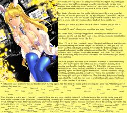  artoria_pendragon artoria_pendragon_(lancer) blonde_hair breasts bunny_girl bunnysuit caption caption_only cleavage fate/grand_order fate_(series) female_only femdom financial_domination green_eyes large_breasts long_hair looking_at_viewer manip murio orgasm_command overlordmiles_(manipper) pov pov_sub text tie 