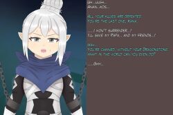  chains femsub fire_emblem fire_emblem_fates kana_(fire_emblem) nasicampur32 nintendo silver_hair text 