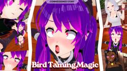  aaliyah_ward_(anoni_hypno) ahegao anoni_(anoni_hypno) anoni_hypno black_hair blowjob_face cover crossed_eyes cum cum_on_face dark_skin english_text eye_roll fellatio femsub hair_covering_one_eye maledom mous_carter_(anoni_hypno) multiple_girls multiple_subs one_eye_open oral original purple_eyes purple_hair red_eyes selfie short_hair smile spiral_eyes symbol_in_eyes text tongue tongue_out white_hair 