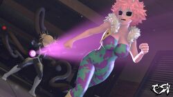  himiko_toga hypnotic_tentacle mina_ashido my_hero_academia pink_hair pink_skin psikokinetic short_hair tentacles 
