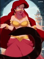  ai_art ai_voice animated ariel breasts disney femsub happy_trance harem_outfit hypnosex_(manipper) kaa large_breasts maledom red_eyes red_hair saucysultan snake sound the_jungle_book the_little_mermaid video 