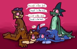  all_fours angel_the_hedgehog angela_the_hedgehog breast_press brother_and_sister cap dialogue doggy_style dragon_boy dragon_girl drool emerald_(ultilix) english_text femsub furry glasses happy_trance hat hedgehog_boy hedgehog_girl heterosexual incest malesub mantra multiple_boys multiple_girls multiple_subs nude open_mouth original ring_eyes ruby_(ultilix) scalie sex sonic_the_hedgehog_(series) speech_bubble sub_on_sub tagme text tongue tongue_out top-down_bottom-up ultilix 