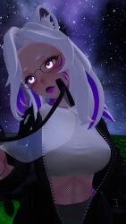 3d animal_ears clothed female_only femsub hoodie purple_eyes spiral tech_control vrchat white_hair