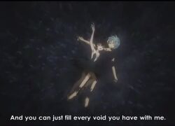 black_hair breasts crow_girl expressionless femdom goth makeup malesub mytho_(princess_tutu) nude princess_kraehe princess_tutu screencast subtitled tagme video white_hair