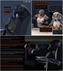  3d alien awakening baxie_(thalarynth) bedroom caption comic del_(thalarynth) dialogue femsub furry ian_(thalarynth) original possession pov pov_dom scalie sleepy snake_boy snake_girl speech_bubble text thalarynth_(manipper) 