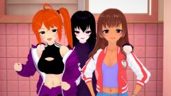 black_eyes black_hair brown_hair clothed cover dark_skin female_only femdom femsub josie_(ophelia's_dollhouse) long_hair multiple_girls multiple_subs ophelia's_dollhouse ophelia_(ophelia's_dollhouse) orange_hair purple_eyes tori_(ophelia's_dollhouse) zenin1
