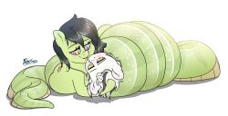  absurdres coils fluffyxai furry hypnotic_eyes kaa_eyes malesub monster_girl my_little_pony open_mouth snake_girl 