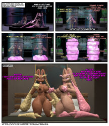  3d ass ass_expansion before_and_after bimbofication bottomless breast_expansion breasts bunny_girl comic dialogue female_only femsub furry holding_breasts hypnotic_gas hypnotic_smoke large_ass large_breasts large_hips latinkaixa looking_at_viewer lopunny maledom multiple_girls multiple_subs navel nintendo nipples nude pink_eyes pokemon pokemon_(anime) pokemon_(creature) pokemon_ruby_sapphire_and_emerald pov pov_dom seductive_smile smile tagme text topless 