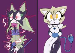  alternate_costume arms_behind_back before_and_after bondage breasts crossover deltarune electricity eye_color_change femsub furry meowscarada nintendo open_mouth pokemon pokemon_(creature) pokemon_scarlet_and_violet purple_background rakuma-imp red_eyes restrained simple_background tagme tail tasque_manager trembling yellow_eyes 