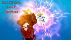  aware blonde_hair closed_eyes clothed cover cyanstargazer english_text eyepatch female_only gun kid_icarus multiple_girls nintendo phosphora red_hair short_hair super_smash_bros. text weapon 