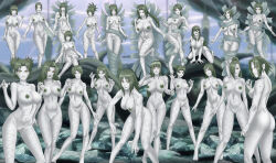 amenoosa anko_mitarashi ayame_(naruto) breasts character_request corruption fuu_(naruto) grey_hair hinata_hyuuga ino_yamanaka karin_uzumaki karui konan kurenai_yuhi kurotsuchi_(naruto) large_breasts mabui mei_terumi_(naruto) multiple_girls multiple_subs naruto_(series) nude possession sakura_haruno samui shizune tagme temari tenten transformation tsunade white_skin yugito_nii zetsu zombie 