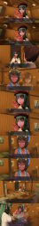  3d comic custom_maid_3d_2 expressionless faber_(mc_trap_town) female_only hypnotized_hypnotist kamen_writer_mc magic mc_trap_town natsume_(mc_trap_town) nude possession ring ring_eyes screenshot symbol_in_eyes xlmpth 