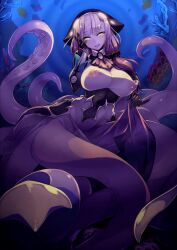  animated animated_gif blush breasts femdom gloves glowing glowing_eyes hypnosoul_(manipper) kenkou_cross large_breasts long_hair looking_at_viewer manip mole monster_girl nipples pov pov_sub purple_hair purple_skin pussy skirt skirt_lift spiral squid tentacles yellow_eyes 