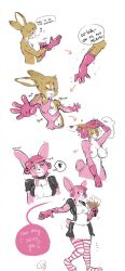 bunny_boy bunny_girl floe furry happy_trance latex maid malesub sequence text thighhighs transformation transgender