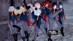  aliya_mahvash artist_request ass blonde_hair blue_hair brown_hair chuatury_panlunch empty_eyes expressionless felsi_rollo femsub green_hair grey_hair gundam_(series) gundam_the_witch_from_mercury miorine_rembran multiple_girls multiple_subs nika_nanaura norea_(gundam_the_witch_from_mercury) pink_hair red_hair renee_costa secelia_dote shadaloo_dolls sophie_(gundam_the_witch_from_mercury) street_fighter suletta_mercury text translation_request white_hair 