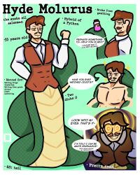  brown_hair character_profile dialogue fangs hyde_molurus_(kilroylucy18) hypnotic_eyes kilroylucy18 male_only maledom naga_boy nude original pov_sub snake_boy tail 