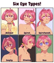  ahoge angry blush clothed clover_(pinkclover) corruption dazed drool empty_eyes english_text expressionless glowing_eyes happy_trance kaa_eyes long_hair looking_at_viewer male_only malesub meme open_mouth open_shirt original panting pink_eyes pink_hair pinkclover ponytail red_eyes ring_eyes smile spiral_background spiral_eyes spiralwash_eyes sweat symbol_in_eyes text topless unhappy_trance 