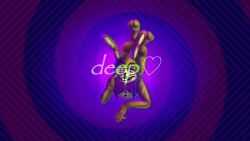 bunny_boy bunny_ears bunnysuit five_nights_at_freddy&#039;s five_nights_at_freddy&#039;s_help_wanted glitchtrap hypnotic_audio hypnotic_screen hypnotic_video purple_background purple_eyes sound sugarskull tagme video voice_acted yellow_skin