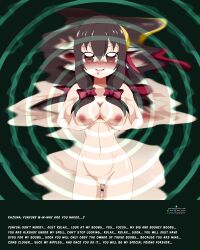 femdom hypnotic_breasts idpet kono_subarashii_sekai_ni_shukufuku_wo! malesub nude pov pov_sub text yunyun_(konosuba)