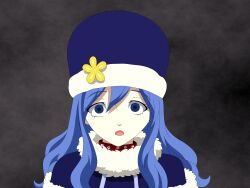 absurdres allithean blue_hair collar empty_eyes fairy_tail femsub juvia_loxar open_mouth solo surprised