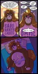 bear_girl bed bedroom comic consensual femsub furry happy_trance long_hair nude pajamas pocket_watch pussy_juice sleeping