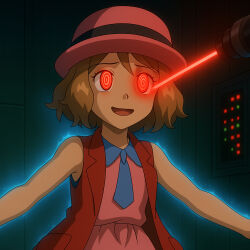 ai_art beam corruption nintendo pokemon serena team_flare