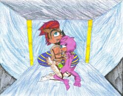 amy_rose blush bottomless dildo double_dildo drool empty_eyes eye_roll female_only femsub furry happy_trance hedgehog_girl licking nude pussy pussy_juice sally_acorn sex_toy short_hair sonic_the_hedgehog_(series) squirrel_girl sssonic tongue tongue_out topless traditional yuri