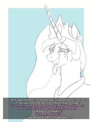 ahegao animals_only bitshift brain_drain eye_roll femsub happy_trance horse long_hair my_little_pony open_mouth pov pov_dom princess princess_celestia smile tears text tongue tongue_out western