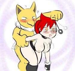  blush bottomless breasts drool empty_eyes expressionless femsub from_behind furry heart heart_eyes hypno large_breasts magic maledom nintendo nude open_mouth pendulum pokemon pokemon_(creature) pokephilia red_hair sex symbol_in_eyes topless valentine_(vallycuts) vallycuts 