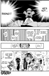 comic expressionless fairy_tail femdom greyscale humor malesub monochrome multiple_subs spoilers text touka_(fairy_tail)