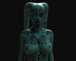  3d blue_eyes blue_lipstick breasts character_request cleavage collarbone corruption erect_nipples expressionless female_only femsub huge_breasts hypnotized_dom hypnovideotoo lipstick open_mouth solo star_wars tattoo tentacles twi&#039;lek twintails 