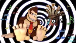 3d animated animated_gif bad_end donkey_kong donkey_kong_(series) enemy_conversion feet foot_focus happy_trance hypnotic_audio hypnotic_music male_only malesub monkey monkey_boy nintendo non-human_feet ping rolexroche sitting smile spiral_eyes symbol_in_eyes tie tiki_tak_tribe