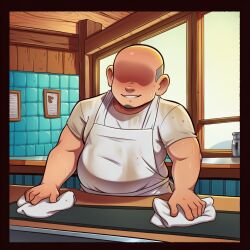    ai_art bald border clothed evil_smile faceless faceless_male lily_clown_(generator) male_only smile solo 