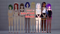  aaliyah_ward_(anoni_hypno) anoni_(anoni_hypno) anoni_hypno avery_fujisaki_(anoni_hypno) bell bianca_oliviera_(anoni_hypno) black_hair blonde_hair blue_eyes blue_hair bra brown_eyes choker clara_lee_(anoni_hypno) clothed collar cover dark_skin english_text female_only femdom femsub glasses green_eyes green_hair id_card katie_collins_(anoni_hypno) lizzie_pelletier_(anoni_hypno) long_hair mous_carter_(anoni_hypno) multiple_girls multiple_subs original panties purple_hair red_eyes red_hair school_uniform short_hair sports_bra tan_lines tan_skin text underwear white_hair 