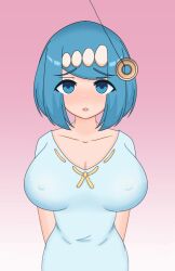  animated animated_gif before_and_after blue_eyes blue_hair breasts coin femsub heart heart_eyes hypno lana&#039;s_mother large_breasts maledom ninnai nintendo one_breast_out pendulum pokemon pokemon_(creature) pokemon_sun_and_moon pokephilia sex short_hair symbol_in_eyes 
