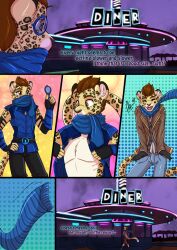 ash_(ashkelling) brown_hair cat_boy clothed comic furry leopard_boy original scarlet-frost text