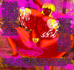  ahegao arms_above_head ass ass_expansion bare_legs bimbofication blonde_hair body_writing brain_injection breast_expansion breasts clitoris_piercing corruption dark_skin ebonization erect_nipples femsub ganguro happy_trance heart heart_eyes high_heels hinata_hyuuga huge_ass huge_breasts hypnotic_gas lactation large_clit legs naruto_(series) nipple_piercing open_mouth piercing spread_legs symbol_in_eyes text thick_thighs tongue tongue_out zarvex3 