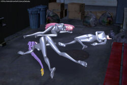  3d ass black_hair drone empty_eyes expressionless feet femsub graybot kpop_demon_hunters latinkaixa long_hair mira_(kpop_demon_hunters) pink_hair purple_hair rumi_(kpop_demon_hunters) short_hair whitewash_eyes zoey_(kpop_demon_hunters) 